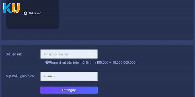 Rút tiền Ku11- Kubet cực nhanh chỉ trong vài nốt nhạc
