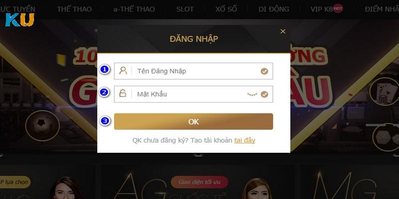 Vấn đề thường gặp tại Ku11 - Kubet về đăng nhập